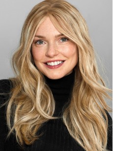 Damenperücken Ombre Lange Blonde Remy Echthaarperücken