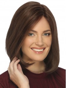 Glamouröse 12" Bob Perücken Aus Echthaar Mit Monofilament