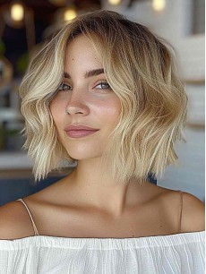 Bobs Blonde 10" Spitzefront Custom Echthaar Perücken